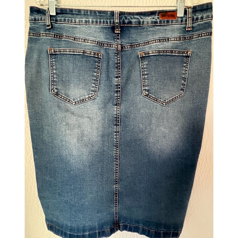 Be-girl Classic Denim Midi Skirt. Size XL. - Picture 2 of 7